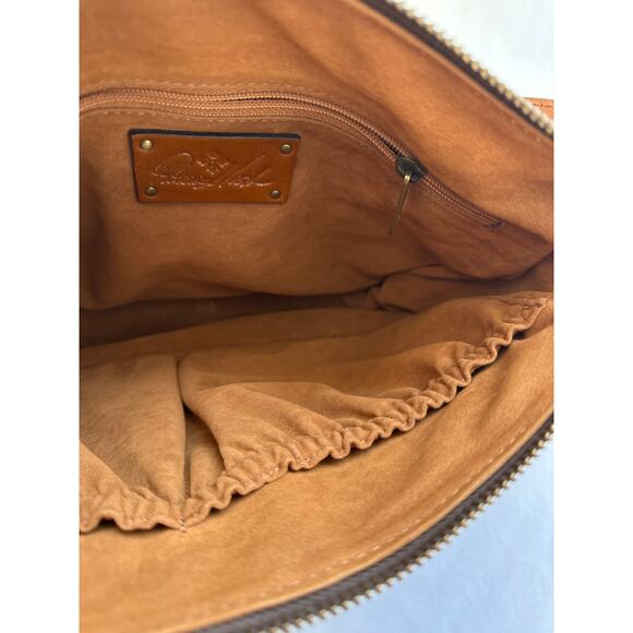 Patricia Nash Heritage Collection Nazaire Crossbody Bag Tan - Picture 11 of 13